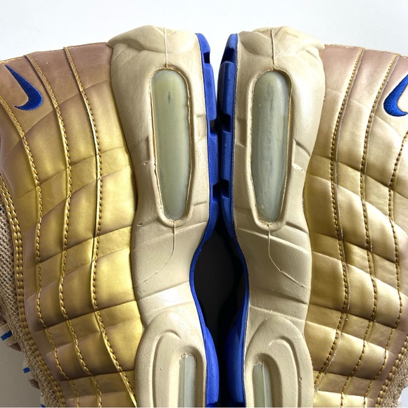NIKE Air Max 95 Premium Kashima Antlers Men Size 9 312835-741 Gold Blue NEW main image 4